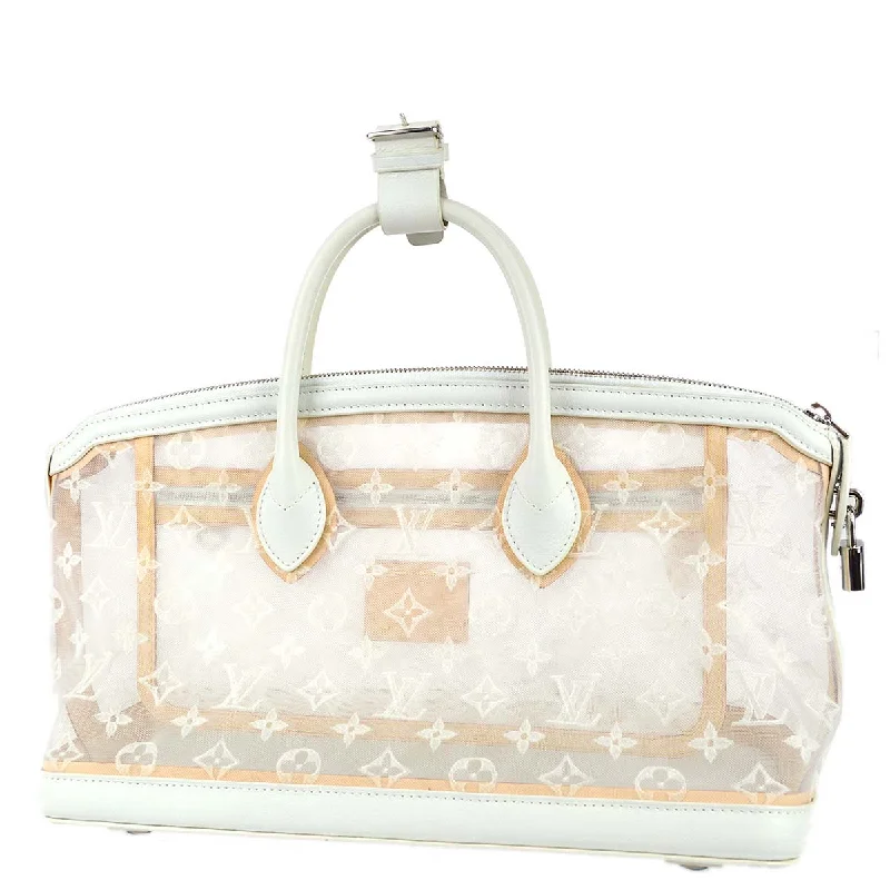 Ladies Louis Vuitton shoulder bags with a wide - width strap for comfortLouis Vuitton 2012 Monogram Transparent Lockit East West Handbag M40701