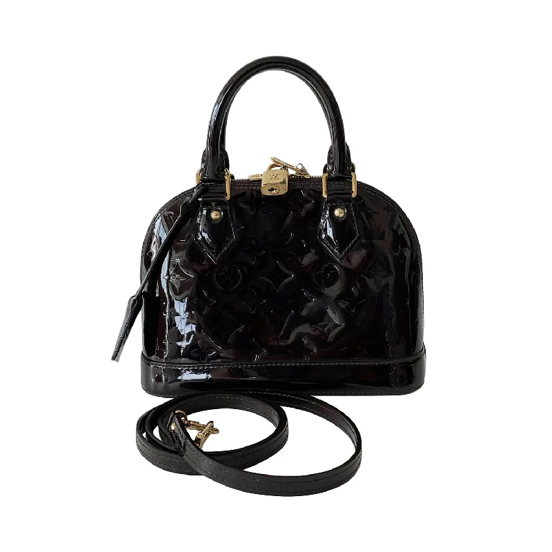 Louis Vuitton crossbody bags with adjustable shoulder straps for comfortLouis Vuitton Monogram Vernis Alma BB