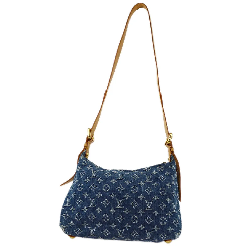 Louis Vuitton tote bags with a water - resistant coating for outdoor useLouis Vuitton 2005 Monogram Denim Baggy PM M95049