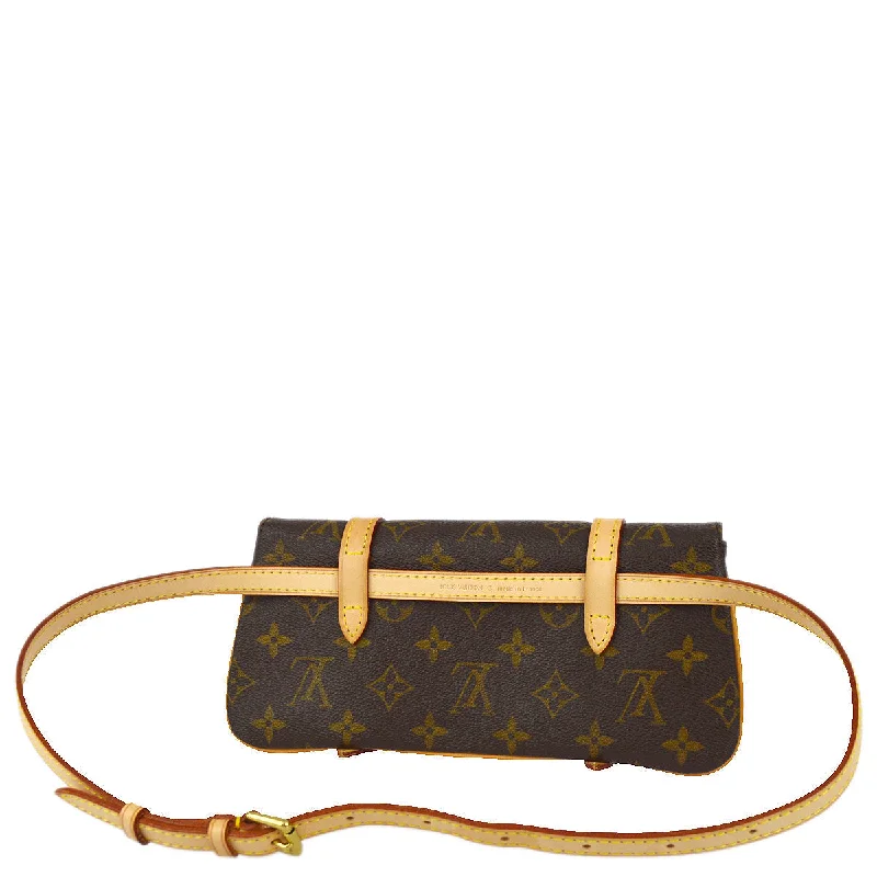 Louis Vuitton bags with a magnetic snap closure for easy accessLouis Vuitton 2005 Monogram Pochette Marelle Belt Bum Bag M51159