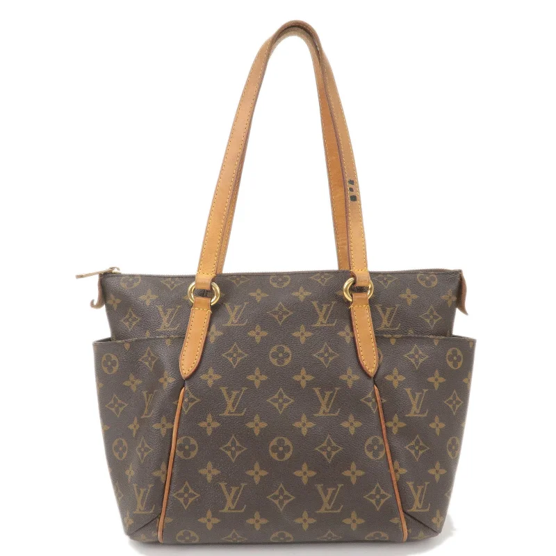 Louis Vuitton bags with a detachable mirror inside for on - the - go touch - upsLouis Vuitton Monogram Totally PM Tote Bag  Hand bag M41016