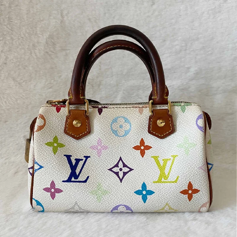 Louis Vuitton Twist bags with a contrast - colored interior for visual interestLouis Vuitton Multicolor Monogram Mini HL Speedy