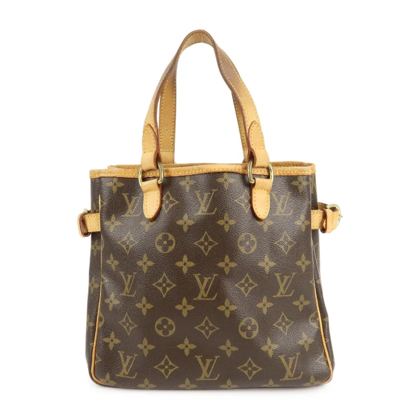 Louis Vuitton bags with a front - flap pocket for quick - access itemsLouis Vuitton Monogram Batignolles Tote Bag Hand Bag M51156