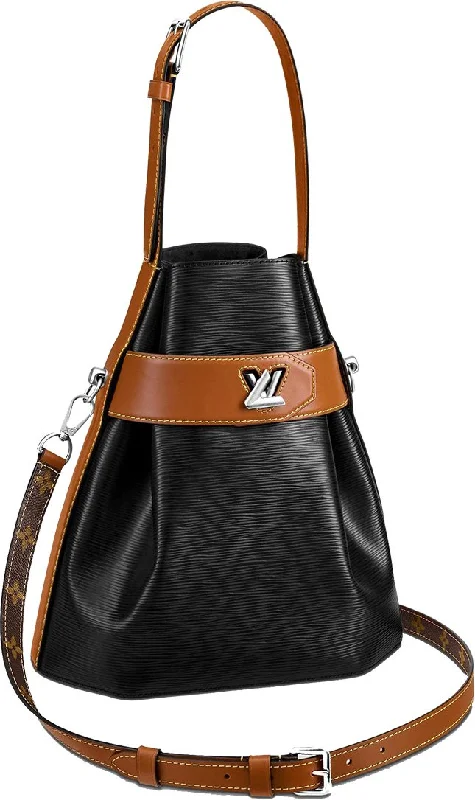 Louis Vuitton bags with a front - zip pocket for small items like keysLouis Vuitton EPI Leather Twist Bucket Bag