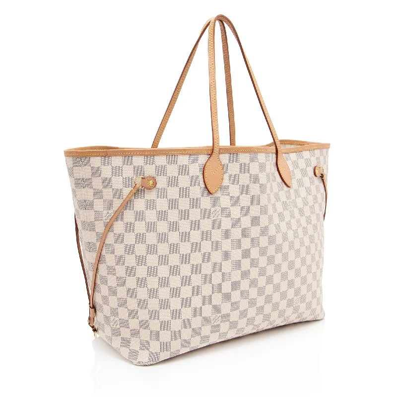 Ladies Louis Vuitton handbags with a detachable coin purse insideLouis Vuitton Damier Azur Neverfull GM Tote (njjOPf)