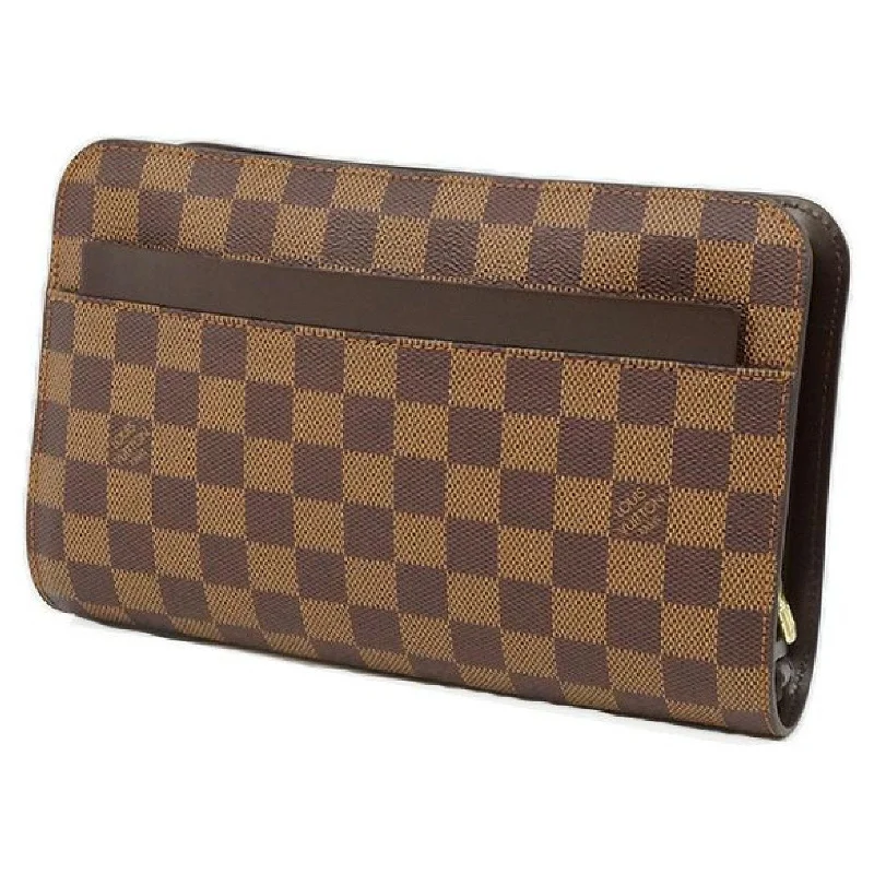 Louis Vuitton crossbody bags with adjustable shoulder straps for comfortLouis Vuitton Damier Ebene Saint Louis Business Clutch