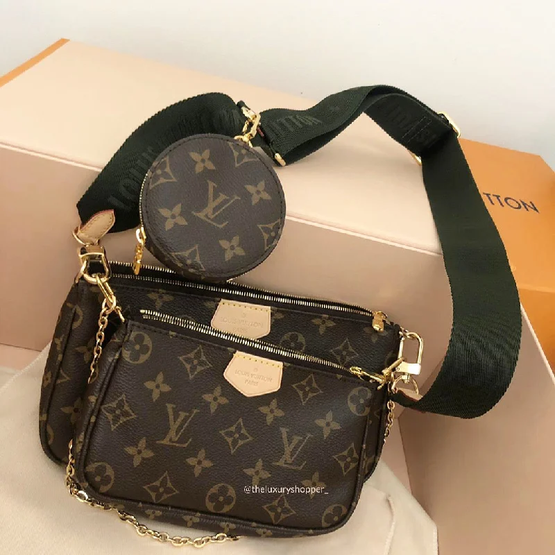 Louis Vuitton Capucines bags with smooth calfskin leather for luxuryLouis Vuitton Multi Pochette Accessoires Khaki