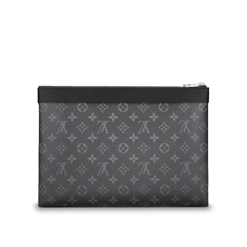 Louis Vuitton handbags with a metal - framed clasp for durabilityLouis Vuitton Eclipse Discovery Clutch