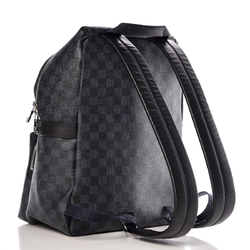 Louis Vuitton bags with a detachable mobile phone holder for convenienceLOUIS VUITTON DAMIER COBALT JUNGLE APOLLO BACKPACK