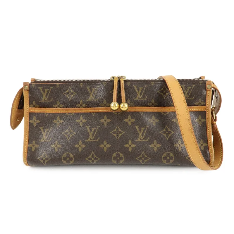 Louis Vuitton handbags with a patent - leather finish for a shiny lookLouis Vuitton Monogram Popincourt Long Shoulder Bag M40008