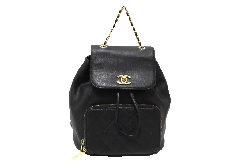 Chanel Limited Edition Handbag for CollectorsChanel Black Caviar Leather Business Affinity Backpack