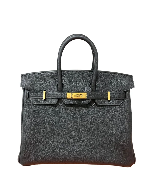 Hermes Birkin 25 Black Togo GHW #B SKC1638