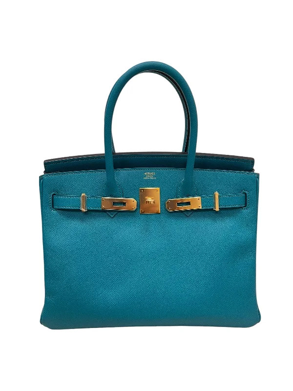 Hermes Birkin 30 Blue Paon Epsom GHW #X SKC1707