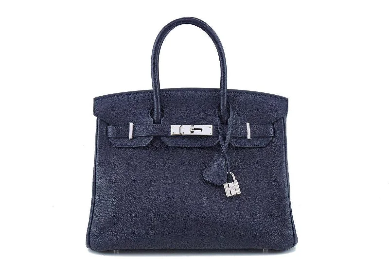 Hermes Indigo Blue 30cm Togo Birkin Bag PHW