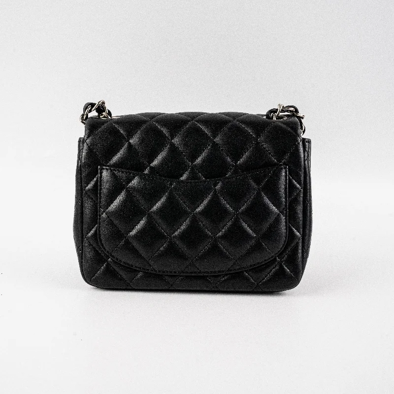 Chanel Luxury Handbag for High - End EventsChanel Square Mini Lambskin Black Bag