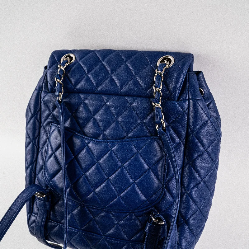 Chanel All - Match Handbag for Versatile StylingChanel Small Urban Spirit Lambskin Blue Backpack