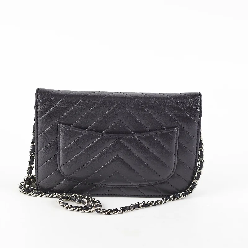 Chanel Designer Handbag with Unique DesignChanel Wallet On Chain WOC Calfskin Black