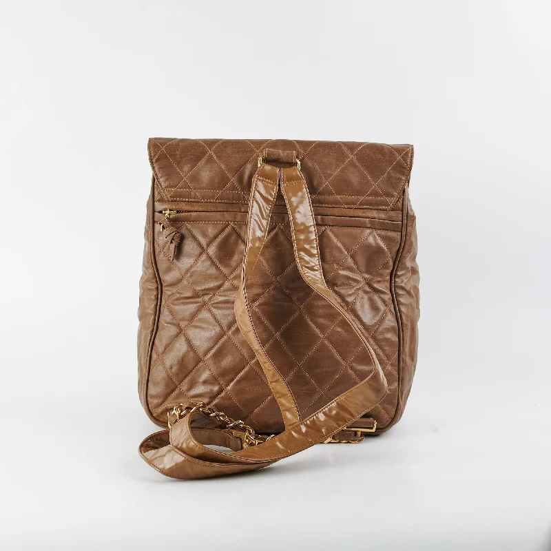 Chanel All - Match Handbag for Versatile StylingChanel Vintage Backpack Brown - Series 3