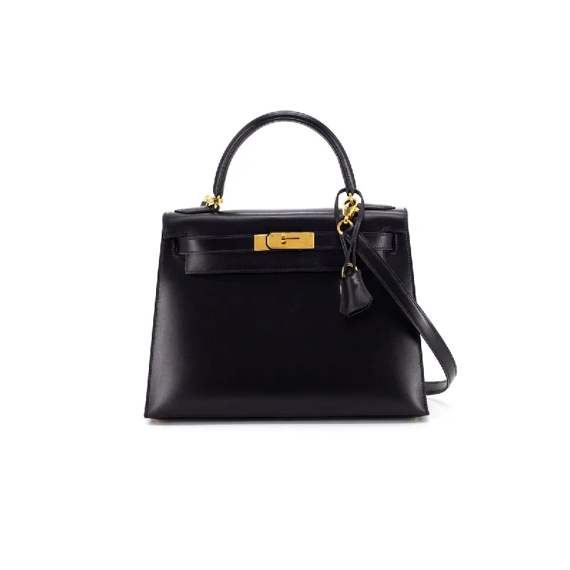 Hermes Kelly 28 Noir - Y Circle stamp