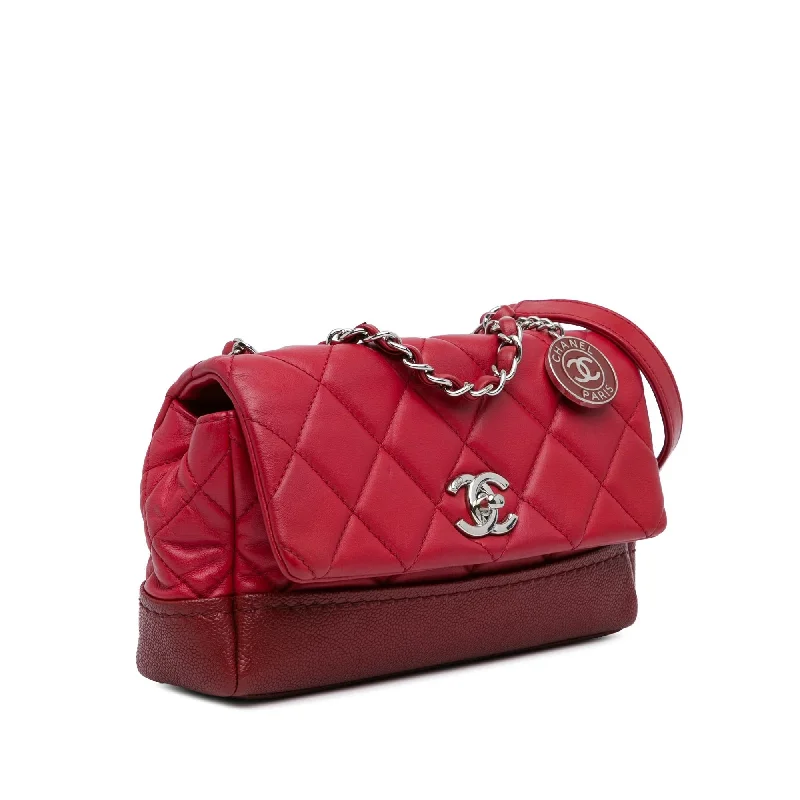 Chanel Limited Edition Handbag for CollectorsChanel Small Quilted Lambskin and Caviar Bi Coco Flap (Vfboid)