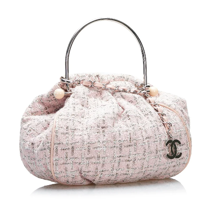 Chanel Luxury Handbag for High - End EventsChanel Tweed Boucle Knitting Handbag (pvDzjY)