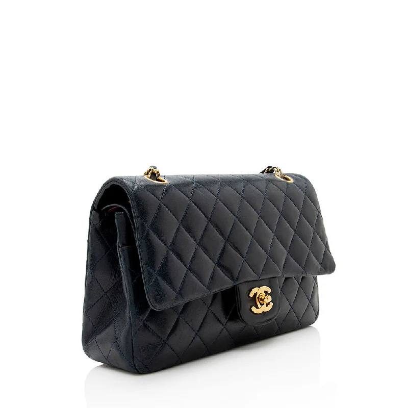 Chanel Quilted Leather Shoulder Bag for FashionistasChanel Vintage Lambskin Classic Medium Double Flap Bag (20208)