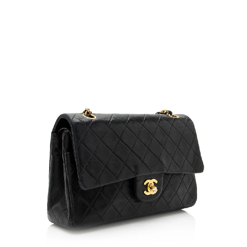 Chanel Luxury Handbag for High - End EventsChanel Vintage Lambskin Classic Medium Double Flap Bag (20428)