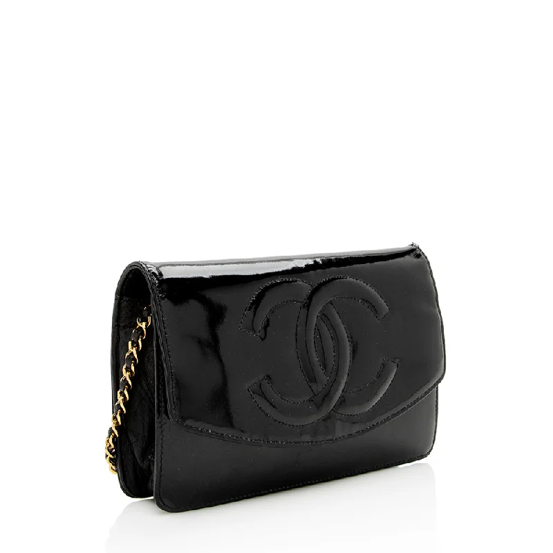 Chanel Classic Flap Bag for Evening PartyChanel Vintage Patent Leather Timeless Wallet on Chain Bag (16127)