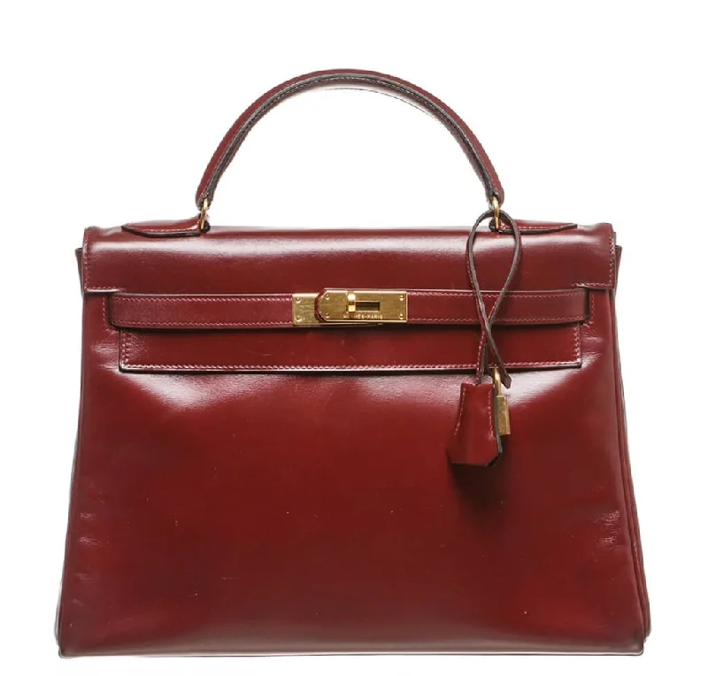 Hermès Burgundy Kelly Bag 32cm GHW