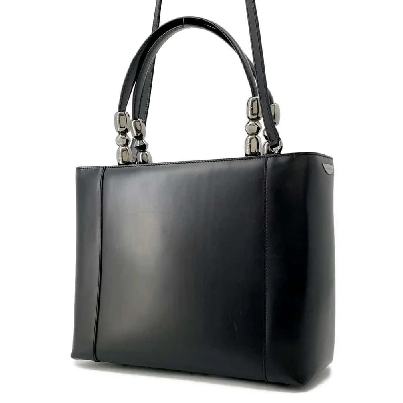 Christian Dior handbags with a removable shoulder strap for versatilityDior Marispearl 2wayHandbag Black Leather