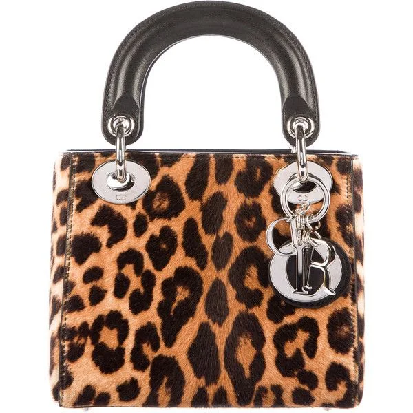 Fashion - forward Christian Dior tote bags for the modern womanDior Lady Dior Mini Cheetah Print Bag