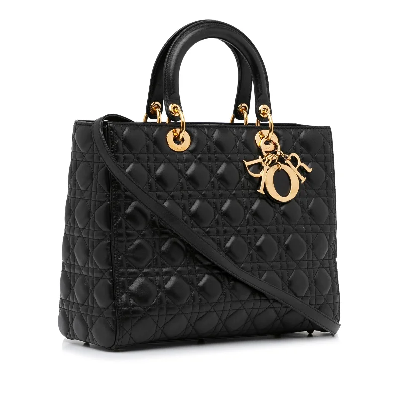 Fashion - forward Christian Dior tote bags for the modern womanDior Large Cannage Lambskin Lady Dior (U6Y2QF)