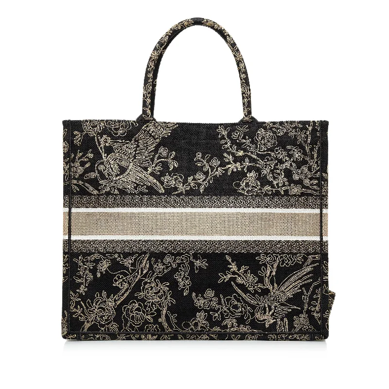 Christian Dior bags with a zip - top closure and multiple compartmentsDIOR Large Ornamental Cornely Book Tote Tote Bag