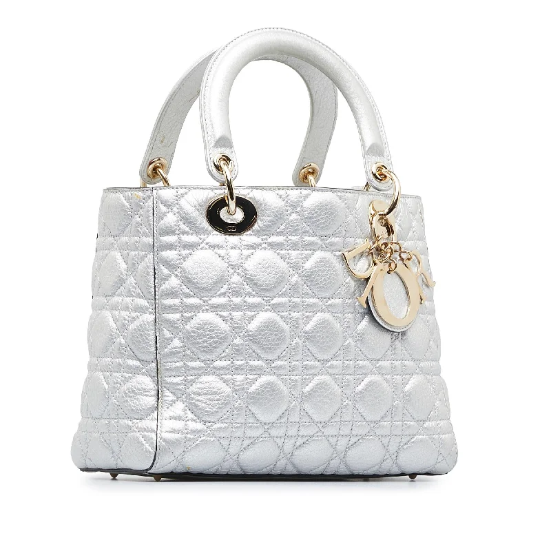 Christian Dior handbags with a back - pocket for quick storageDior Medium Cannage Lady Dior (uhpYtf)