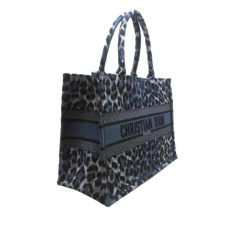 Stylish Christian Dior shoulder bags with a tassel - adorned zipperDIOR Medium Leopard Mizza Book Tote Tote Bag