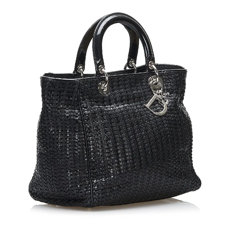 Christian Dior handbags with a removable shoulder strap for versatilityChristian Dior Woven Soft Lady Dior