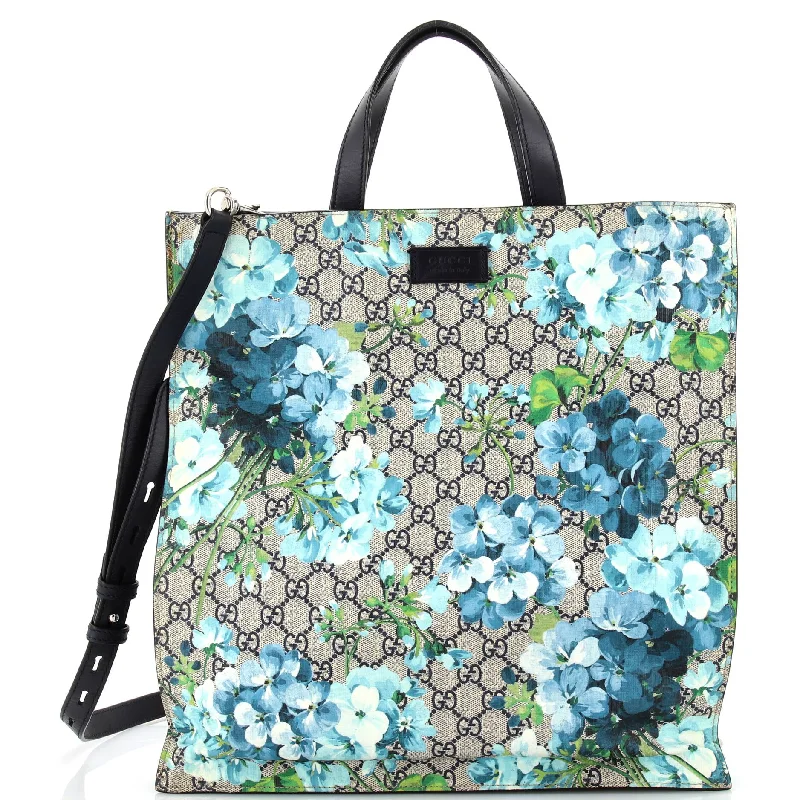 Christian Dior bags with a quilted pattern and gold - toned hardwareConvertible Soft Open Tote Blooms Print GG Coated Canvas Tall