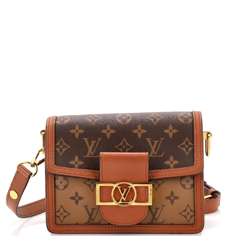 Christian Dior bags with a quilted pattern and gold - toned hardwareDauphine Shoulder Bag Reverse Monogram Canvas Mini