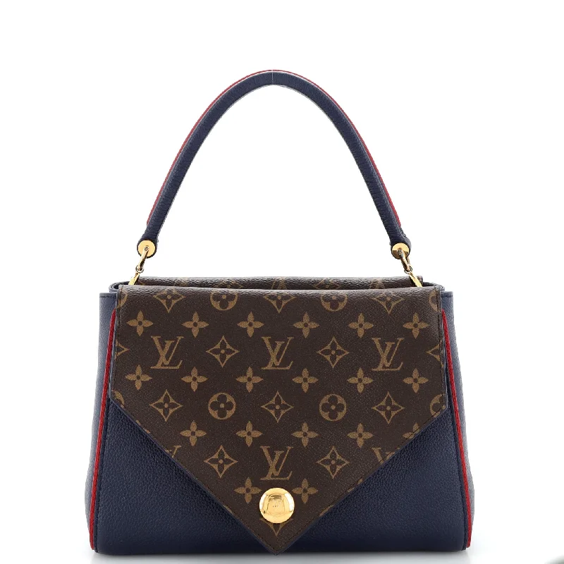 Christian Dior handbags with a removable shoulder strap for versatilityDouble V Handbag Calfskin with Monogram Canvas