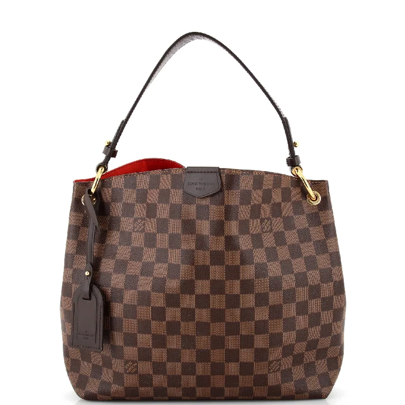 Christian Dior Saddle bags with a patent leather finish for a shiny lookGraceful Handbag Damier PM